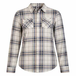 Element Plaid Cream Flannel Long Sleeve Button Down Men’s Large Casual Workwear